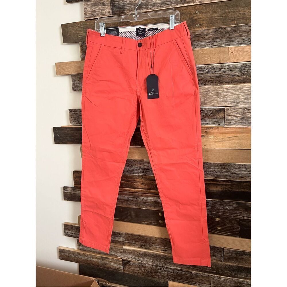 Ben Sherman Coral Orange Chinos
